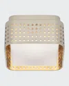 Kelly Wearstler For Visual Comfort Signature Precision Petite Flush Mount In Polished Nickel