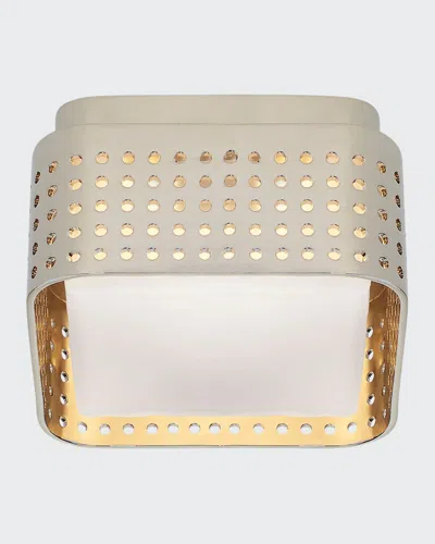 Kelly Wearstler For Visual Comfort Signature Precision Petite Flush Mount In Polished Nickel