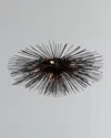 Kelly Wearstler Strada Flush-mount Ceiling Light In Aged Iron