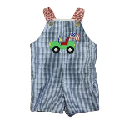 Kelly's Kids' Boys Blue White Golf Cart Romper
