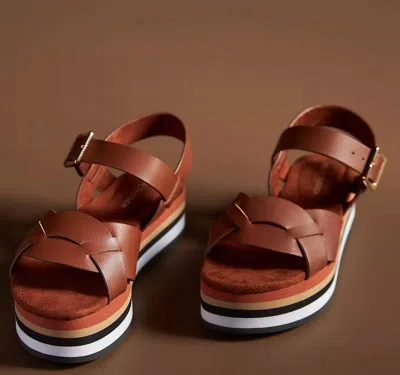 Kelsi Dagger Breeze Platform Sandals In Peanut In Multi