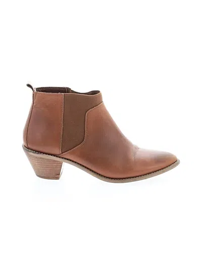 Pre-owned Kelsi Dagger Brooklyn Ankle Boots In Brown