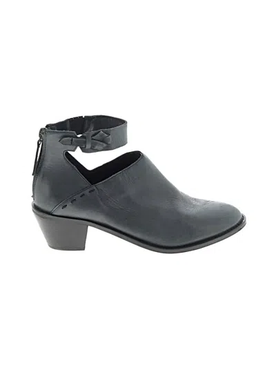 Pre-owned Kelsi Dagger Brooklyn Ankle Boots In Gray