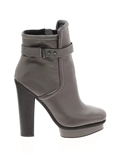 Pre-owned Kelsi Dagger Brooklyn Ankle Boots In Gray