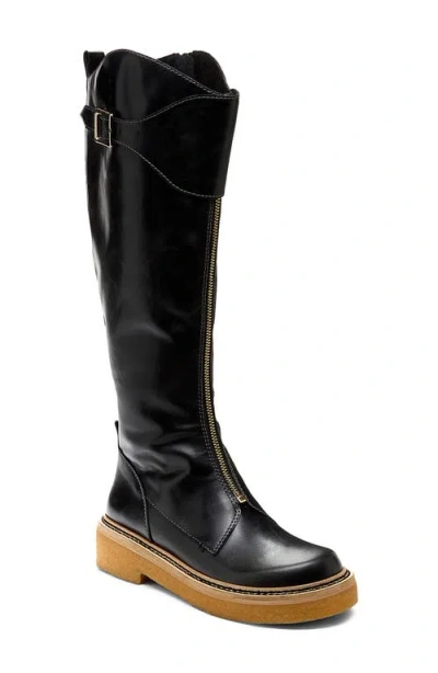 Kelsi Dagger Brooklyn Cape Knee High Riding Boot In Black