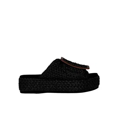 Kelsi Dagger Brooklyn Dover Platform Sandal Black Doveror Women's