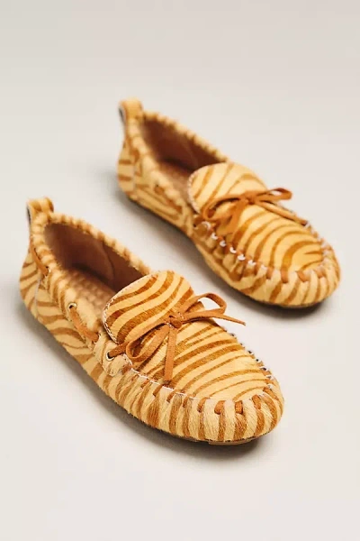 Kelsi Dagger Brooklyn Driver Suede Flats In Brown