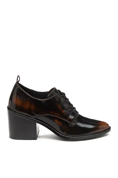 Kelsi Dagger Brooklyn Ember Oxford Heeled Loafers In Brown