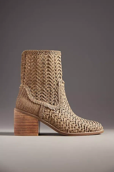 Kelsi Dagger Brooklyn Emery Woven Boots In Brown