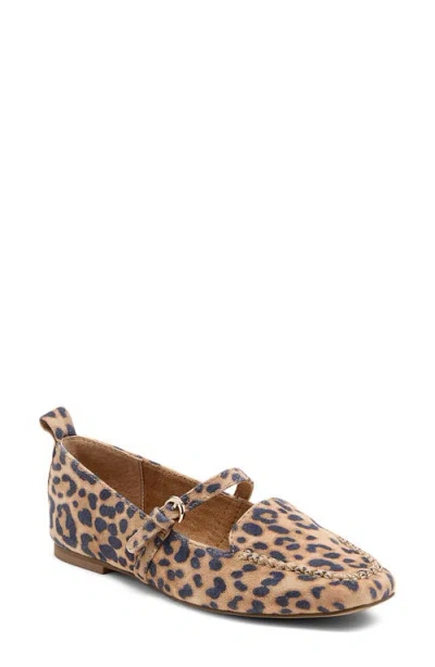 Kelsi Dagger Brooklyn Ferry Mary Jane Loafer In Animal Print