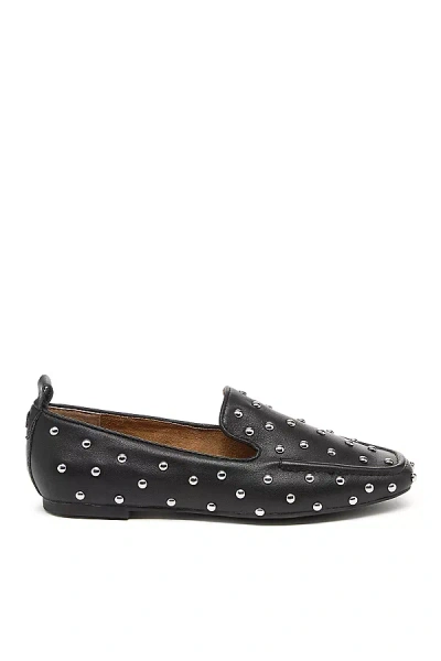 Kelsi Dagger Brooklyn Finley Studded Square Toe Flat In Grey