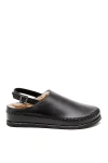 Kelsi Dagger Brooklyn Freddy Faux Shearling Lined Slingback Flat In Black