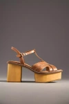 Kelsi Dagger Brooklyn Genie Platform Sandals In Brown