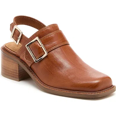 Kelsi Dagger Brooklyn Glory Square Toe Slingback Pump In Brown