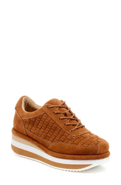 Kelsi Dagger Brooklyn Hollis Platform Sneaker In Caramel
