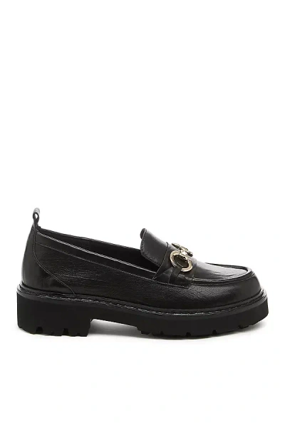 Kelsi Dagger Brooklyn Jemmie Lug Sole Loafers In Black