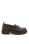 Kelsi Dagger Brooklyn Jemmie Lug Sole Loafers In Brown