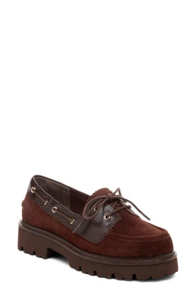 Kelsi Dagger Brooklyn Jerry Lace-up Boat Shoe In Brown