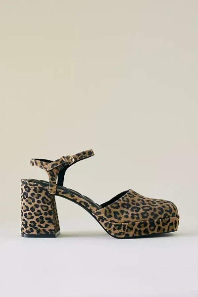 Kelsi Dagger Brooklyn Kelsi Dagger Edna Leopard Platform Heels In Brown