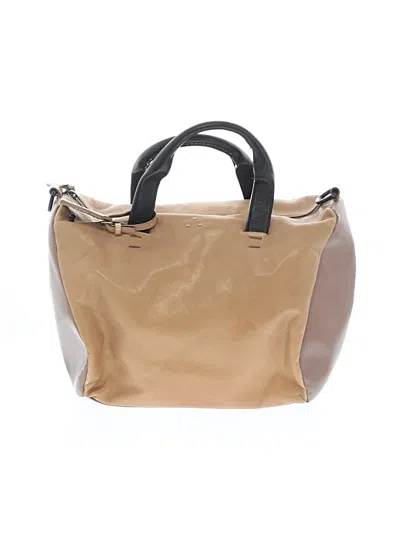 Pre-owned Kelsi Dagger Brooklyn Leather Satchel In Tan