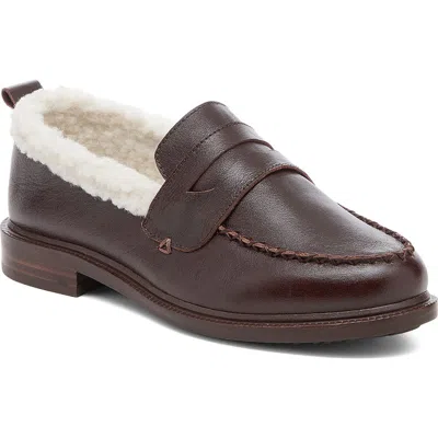 Kelsi Dagger Brooklyn Lens Penny Loafer In Brown