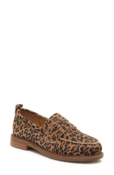 Kelsi Dagger Brooklyn Lens Penny Loafer In Leopard