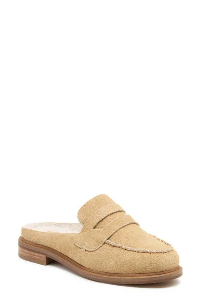 KELSI DAGGER BROOKLYN KELSI DAGGER BROOKLYN LOCK FAUX SHEARLING LINED MULE