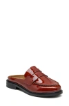 Kelsi Dagger Brooklyn Lock Loafer Mule In Scarlet