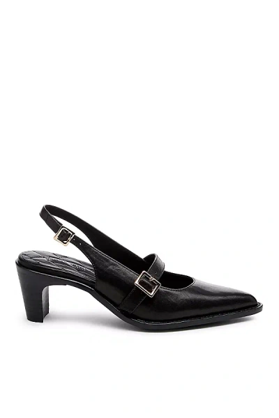 Kelsi Dagger Brooklyn Maeve Mary Jane Slingback Heels In Black