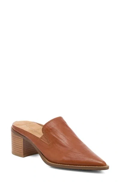 Kelsi Dagger Brooklyn Mason Pointed Toe Loafer Mule In Brown