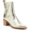 Kelsi Dagger Brooklyn Milly Pointed Toe Bootie In Washed Gold