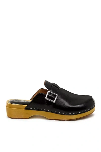 Kelsi Dagger Brooklyn Nitro Wood-bottom Clogs In Black