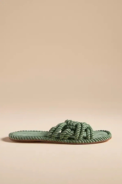 Kelsi Dagger Brooklyn Rope Sandals In Green