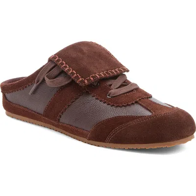 Kelsi Dagger Brooklyn Scotty Flat Mule In Warm Brown
