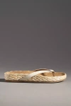 Kelsi Dagger Brooklyn Softy Braided Raffia Thong Sandals In White