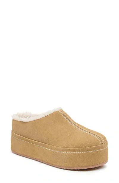 KELSI DAGGER BROOKLYN KELSI DAGGER BROOKLYN TORRENCE FAUX SHEARLING LINED PLATFORM CLOG