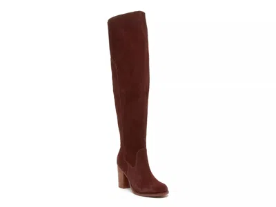 Kelsi Dagger Brooklyn Wide Width Logan Wide Calf Boot In Brown