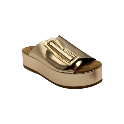 Kelsi Dagger Brooklyn Women's  Dover Platform Sandal Gold Dovermm-710
