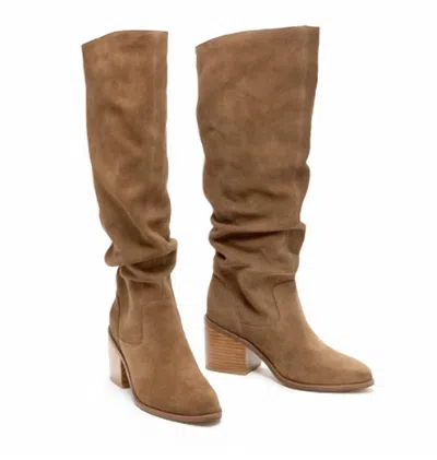 Kelsi Dagger Easton Armadillo Suede Slouchy Boots In Multi