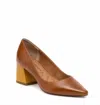 Kelsi Dagger Pump Fox Leather Heels In Multi