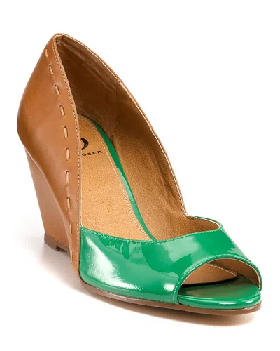Kelsi Dagger Wedges - Genelle Peep Toe In Green