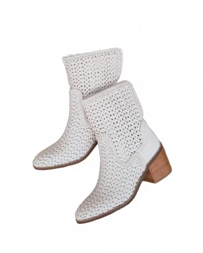 Kelsi Dagger Women's Emery Crochet Booties In Ivory In White