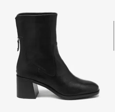 Kelsi Dagger Women's Island Leather Booties Block Heel Boots In Black