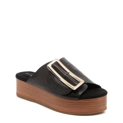 Kelsi Dagger Women's Leather Platform Sandals In Dover Black