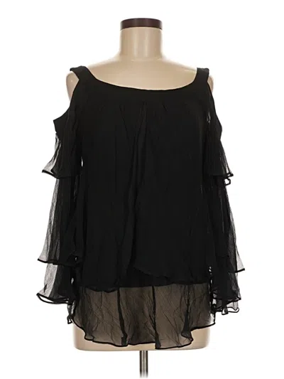 Pre-owned Kenar 3/4 Sleeve Blouse In Black