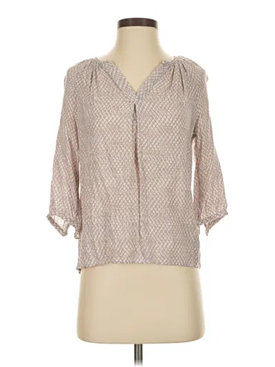 Pre-owned Kenar 3/4 Sleeve Blouse In Brown