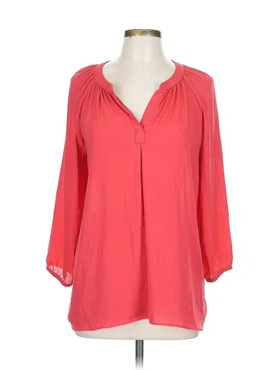 Pre-owned Kenar 3/4 Sleeve Blouse In Red