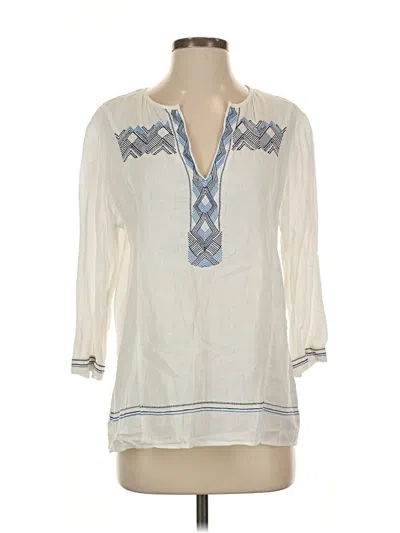 Pre-owned Kenar 3/4 Sleeve Blouse In White