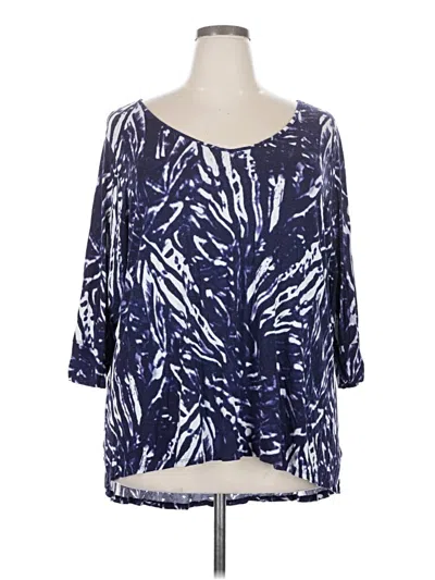 Pre-owned Kenar 3/4 Sleeve T-shirt In Blue
