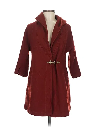 Pre-owned Kenar Cardigan Sweater In Burgundy